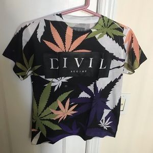 civil regime weed marijuana leaf shirt